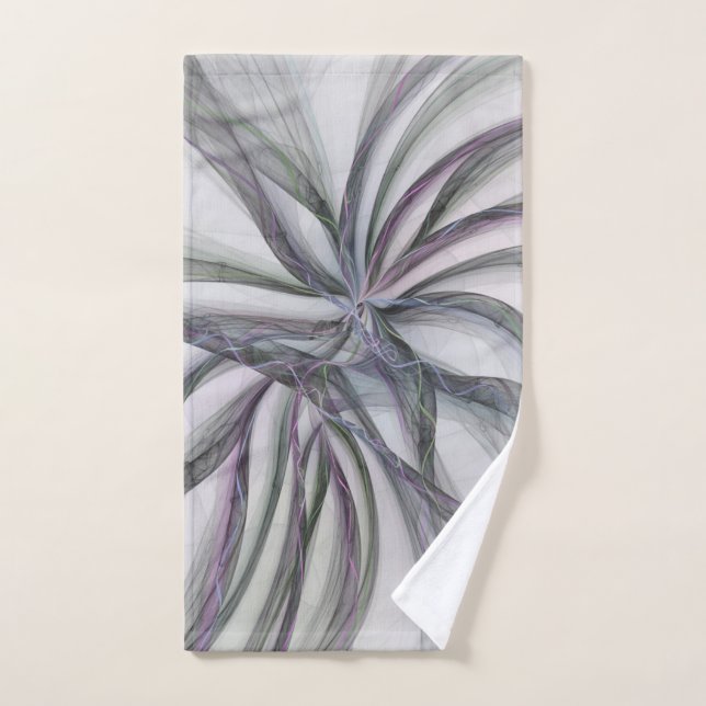 Toalha De Mão Filigree aciona Fractal Abstrato Swing Moderno (Toalha de mão)