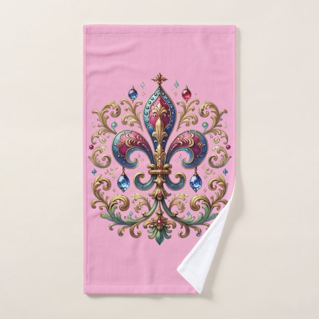 Toalha De Mão Flor de Lis (Toalha de mão)