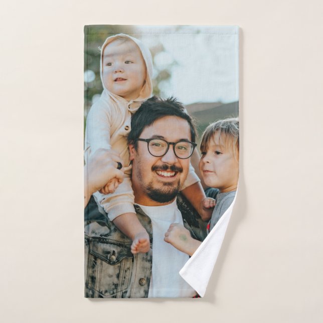 Toalha De Mão Foto Personalizada (Toalha de mão)