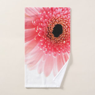 Toalha De Mão Fotografia de Gerbera Daisy Rosa Fresca