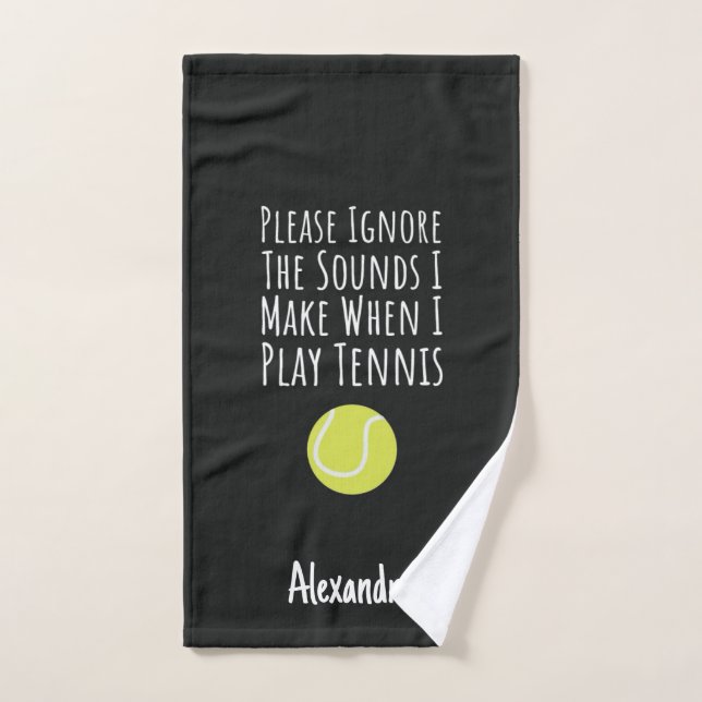 Toalha De Mão Gag Gifts For Tennis Players Personalized Custom (Toalha de mão)