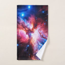 Toalha De Mão Galáxia Nebulosa Colorida Estrelas Espaço Universo