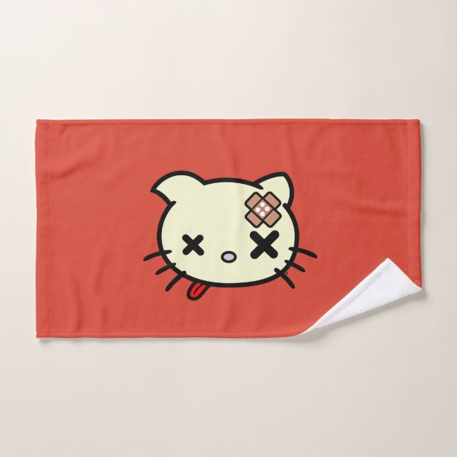 Toalha De Mão Gatinho doente (Toalha de mão)