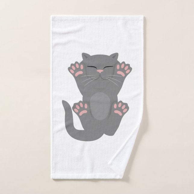 Toalha De Mão Gato dormindo (Toalha de mão)