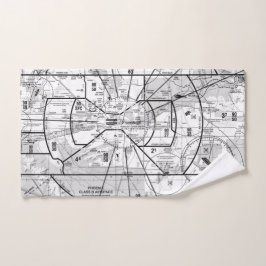 Toalha De Mão Gráfico de Aviação