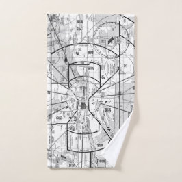 Toalha De Mão Gráfico de Aviação