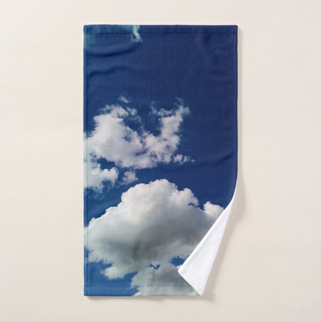 Toalha De Mão Grandes nuvens macios (Toalha de mão)