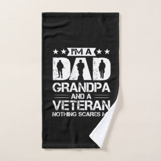 Toalha De Mão Grandfather Quotes | I Am A Dad And A Veteran
