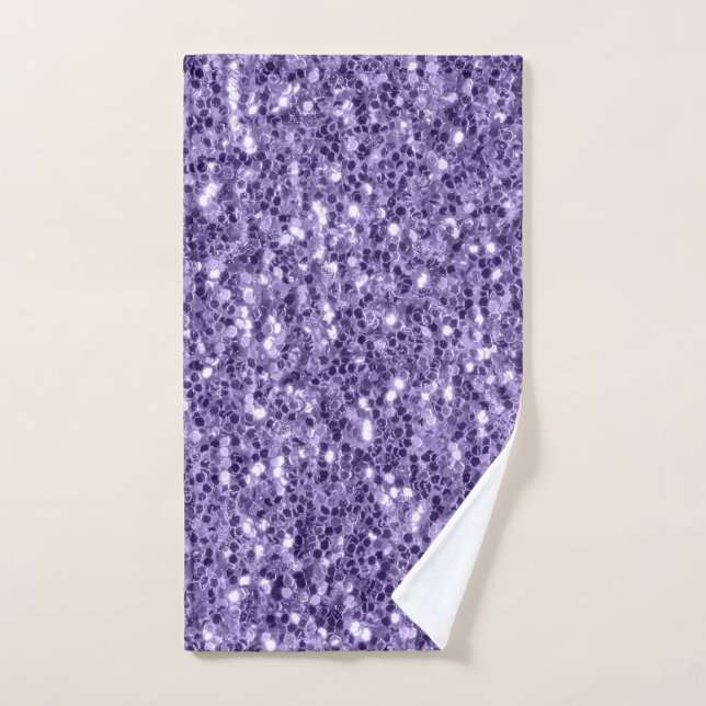Toalha De Mão Grelhas roxas ultra violetas (Toalha de mão)