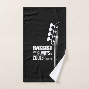 Toalha De Mão Guitarista Bhelps Sempre Mais Frio Que Você Xmas