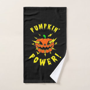 Toalha De Mão Halloween Pumpkin Power
