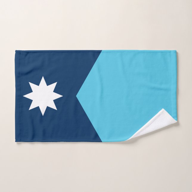Toalha De Mão Hand Towel with Flag of Minnesota (Toalha de mão)