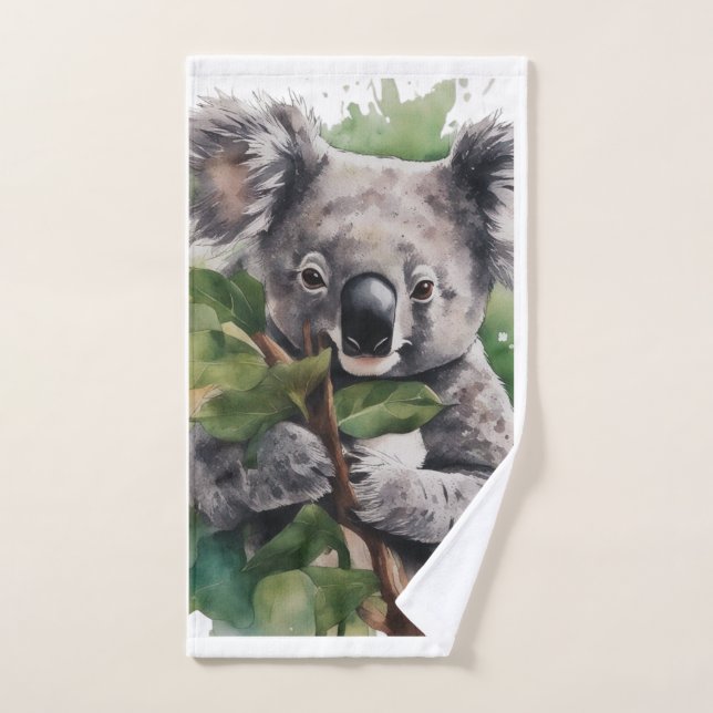 Toalha De Mão Handtuch mit Koala auf Baum (Toalha de mão)