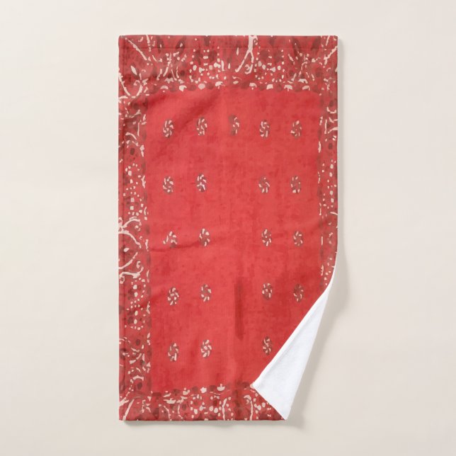 Toalha de mão Hanky Vermelha (Toalha de mão)