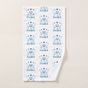 Toalha de mão Hanukkah menorah