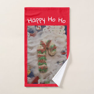 Toalha De Mão Happy HO HO Cookie Hand Towel