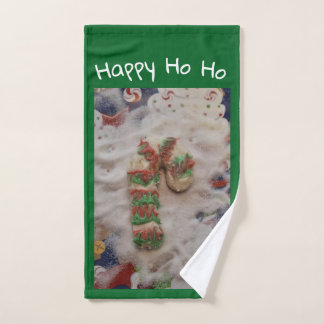 Toalha De Mão Happy HO HO Cookie Hand Towel