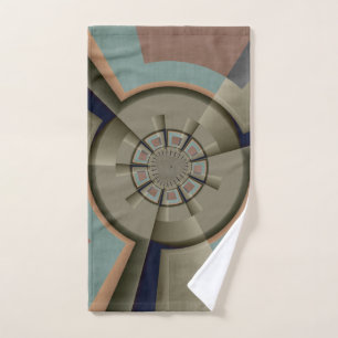 Toalha De Mão Harmonia de Cores Abstratas Modernas Arte Gráfica