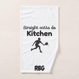 Toalha De Mão Hetero Fora Da Cozinha - Humor De Pickleball