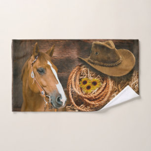 Toalha De Mão Horto Ocidental Hat Lasso Sunflower