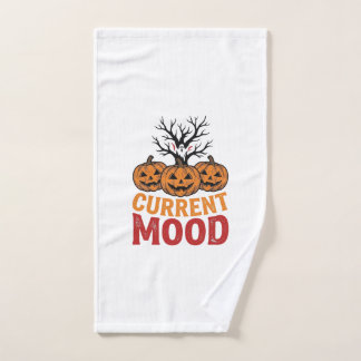 Toalha De Mão Humor Atual Abóbora de Halloween Camisa Vintage De