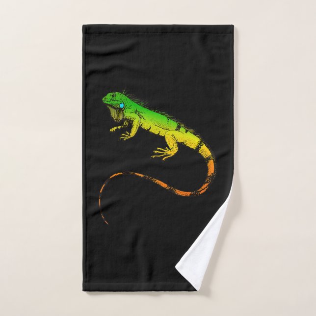 Toalha De Mão Iguana Lizard BeauBonita Iguana Gift (Toalha de mão)