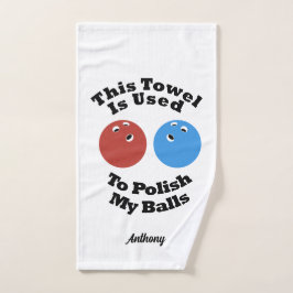 Toalha De Mão Isto É Usado Para Polonizar Minha Boliche De Bolas