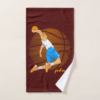 Toalha De Mão Jogador de basquete