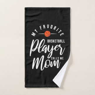 Toalha De Mão Jogador de basquete me chama mãe