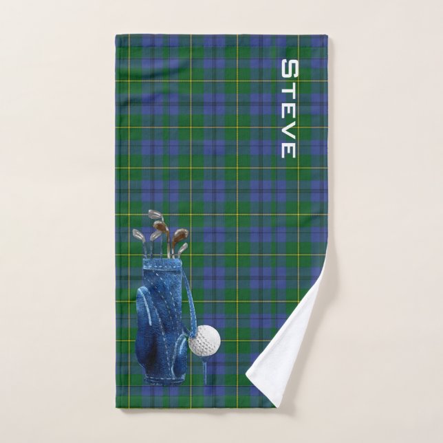 Toalha De Mão Johnston Xadrez Golf Towel (Toalha de mão)