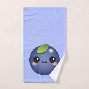 Toalha De Mão Kawaii Blueberry Mand Towel
