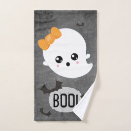 Toalha De Mão Kawaii Ghost Boo Halloween