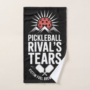 Toalha De Mão Lágrimas de Pickleball Rival Engraçadas