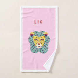 Toalha De Mão Leo Fofo, impressão de signo do zodíaco, signo est