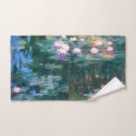 Toalha De Mão Lírios de água, Claude Monet<br><div class="desc">Visite minha loja para ver design mais interessante e mais opções de cores. => zazzle.com/iwheels*</div>