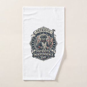 Toalha De Mão Lobisomem Patriota Patriota Horror Monstro Patriot