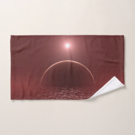 Toalha De Mão Lua do Oceano Escarlate