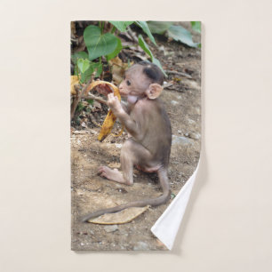 Toalha De Mão Macaco-Bebê