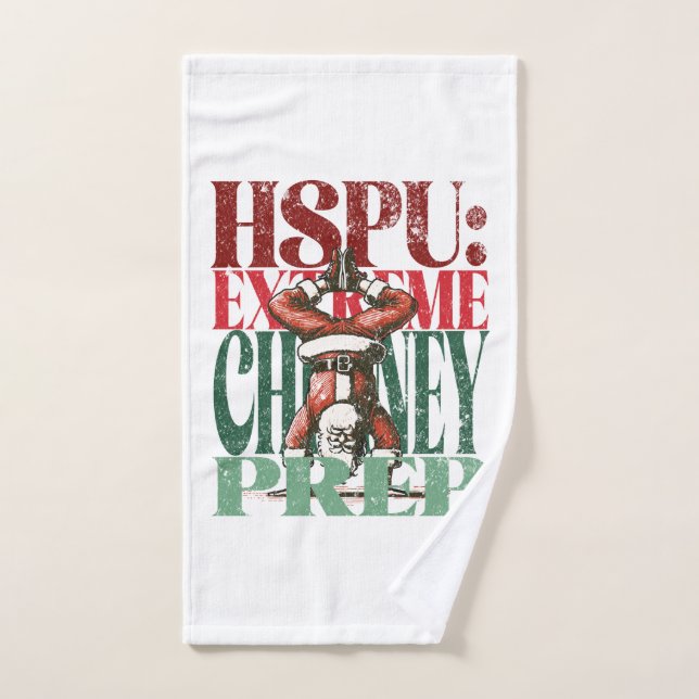 Toalha De Mão Malhação da versão de Natal divertida do Push Up (Toalha de mão)