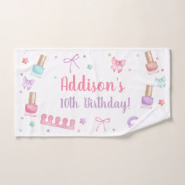 Toalha De Mão Mani-Pedi Party Manicure Pedicure Nail Polish