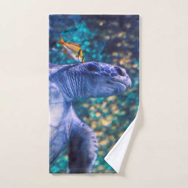 TOALHA DE MÃO MANICHÃO DA TURTEIRA DO MAR (Toalha de mão)