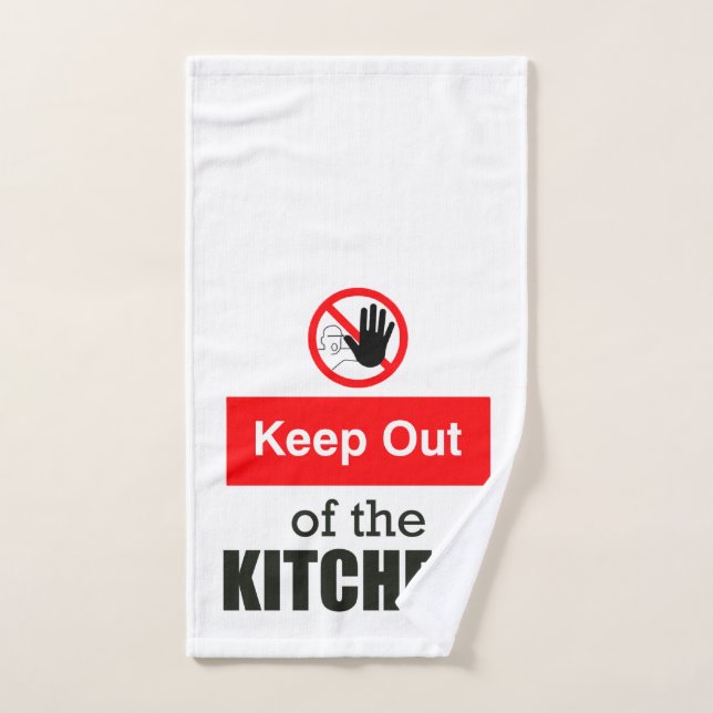 Toalha De Mão Mantenha-se fora da cozinha, picleball engraçado (Toalha de mão)