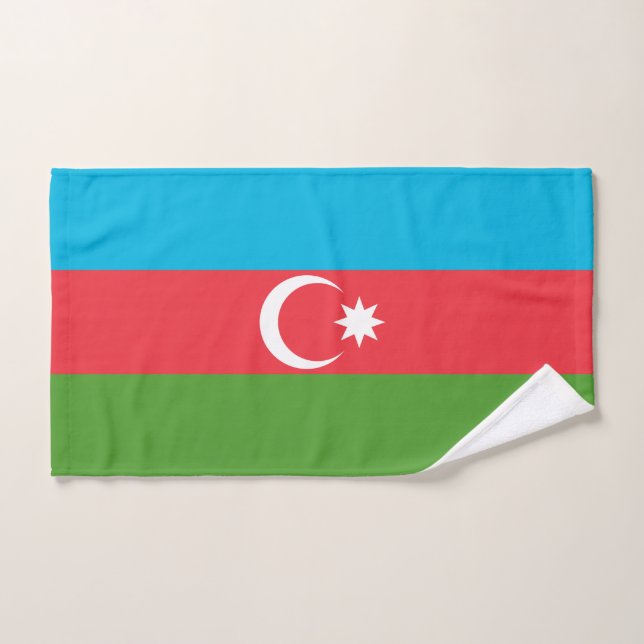 Toalha De Mão Mão toalha com bandeira do Azerbaijão (Toalha de mão)