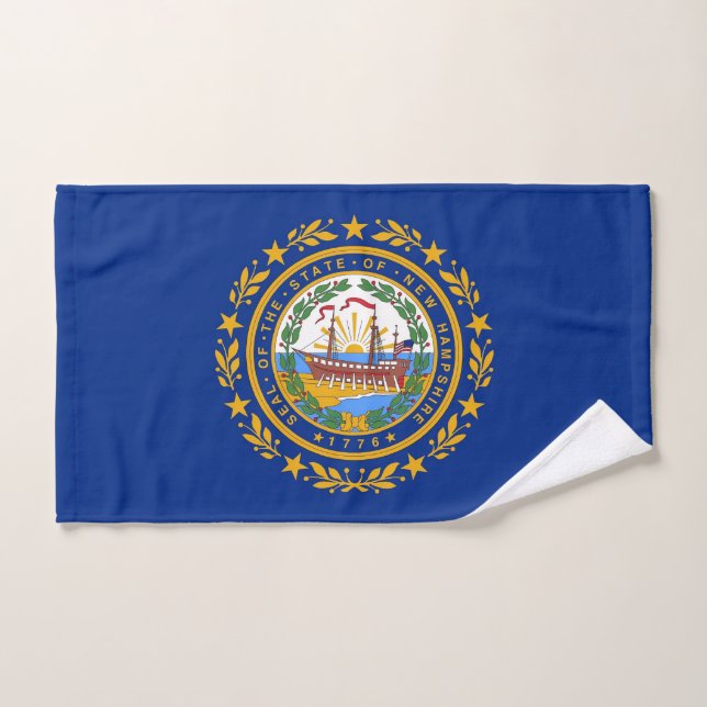 Toalha De Mão Mão Towel com bandeira de New Hampshire State, EUA (Toalha de mão)
