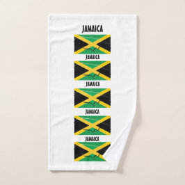 Toalha De Mão MAPA DE PLANO JAMAICA - LINHA branca personalizada