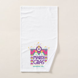 Toalha De Mão Mardi Gras Arch, Galveston, Texas