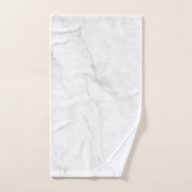 Toalha De Mão Mármore Branco (Toalha de mão)