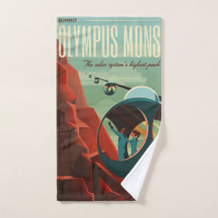 Toalha De Mão Mars Olympus Mons Maior Sistema Solar de Vulcão