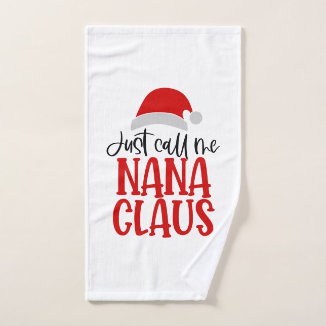Toalha De Mão Me Chame De Nana Claus-56768 (Toalha de mão)