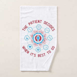 Toalha De Mão Medicina - O Paciente Decide Quando Ir